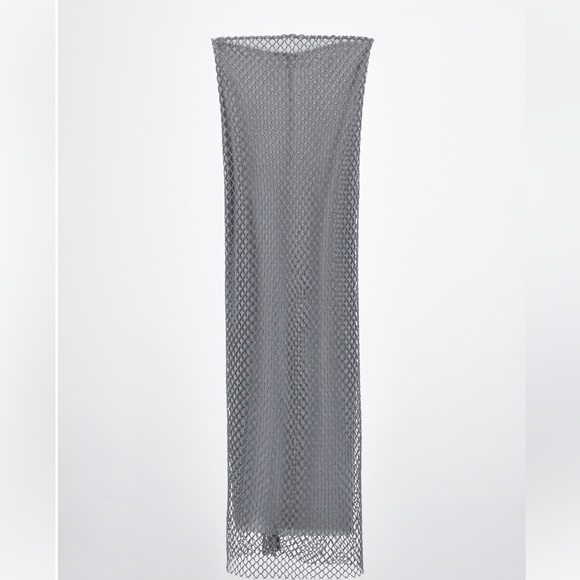 Zara Gray Strapless Midi Dress - Picture 16 of 16